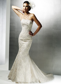 Photo:  fitted wedding dresses